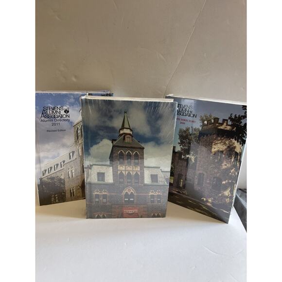 3 x STEVENS INSTITUTE OF TECHNOLOGY ALUMNI DIRECTORY BOOK -1995, 2000, 2011 RARE